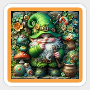 Gnome St. Patrick's Day Sticker